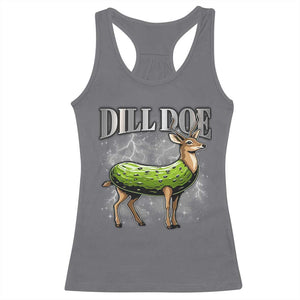 Dill Doe Racerback Tank Top Funny Adult Humor Pickle Deer Bootleg Graphic 90s TS10 Charcoal Print Your Wear