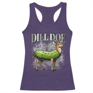Dill Doe Racerback Tank Top Funny Adult Humor Pickle Deer Bootleg Graphic 90s TS10 Purple Print Your Wear