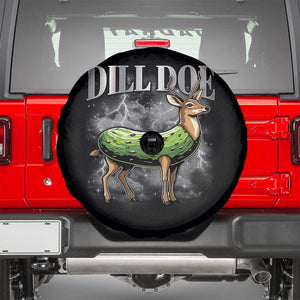 Dill Doe Spare Tire Cover Funny Adult Humor Pickle Deer Bootleg Graphic 90s TS10 Black Print Your Wear
