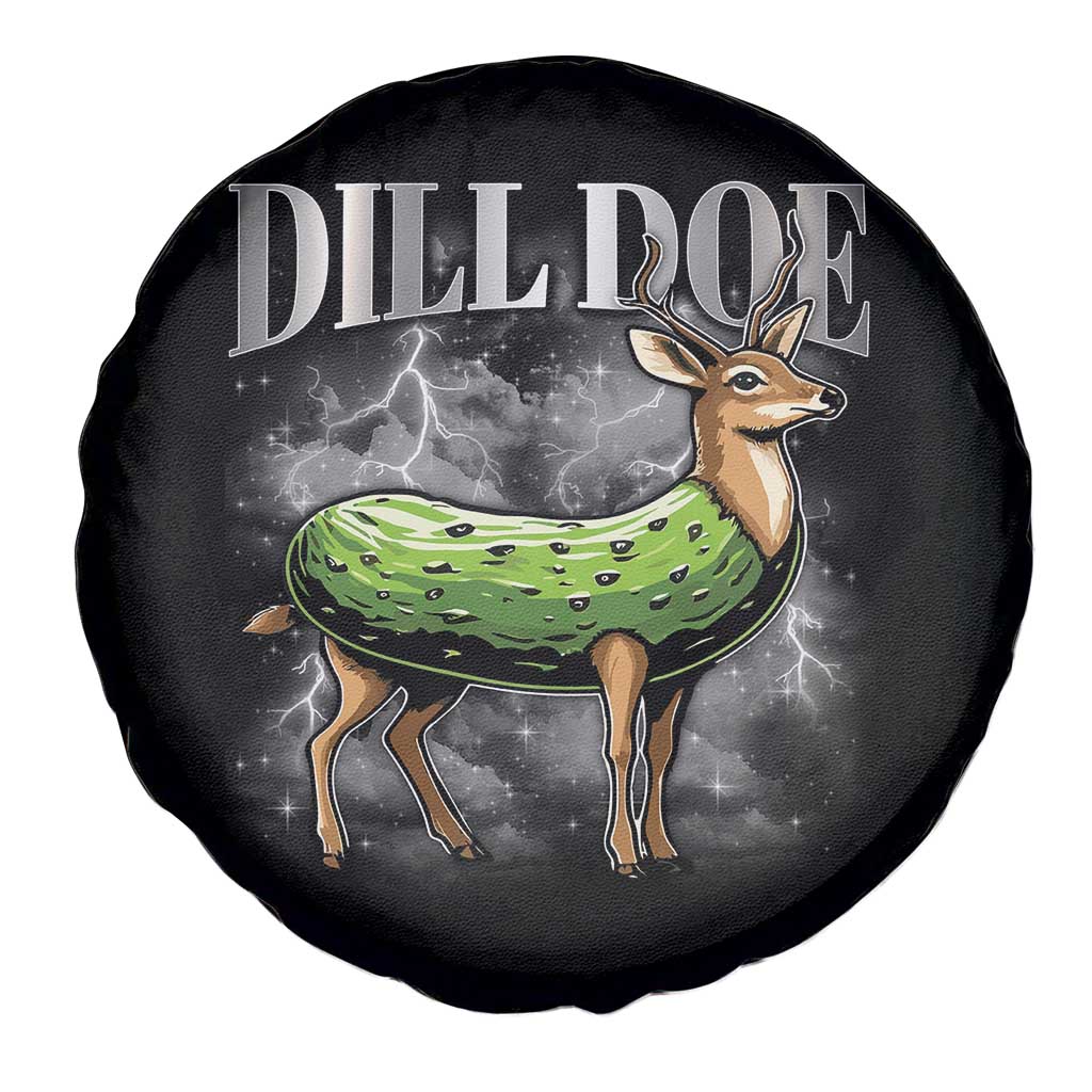 Dill Doe Spare Tire Cover Funny Adult Humor Pickle Deer Bootleg Graphic 90s TS10 Print Your Wear
