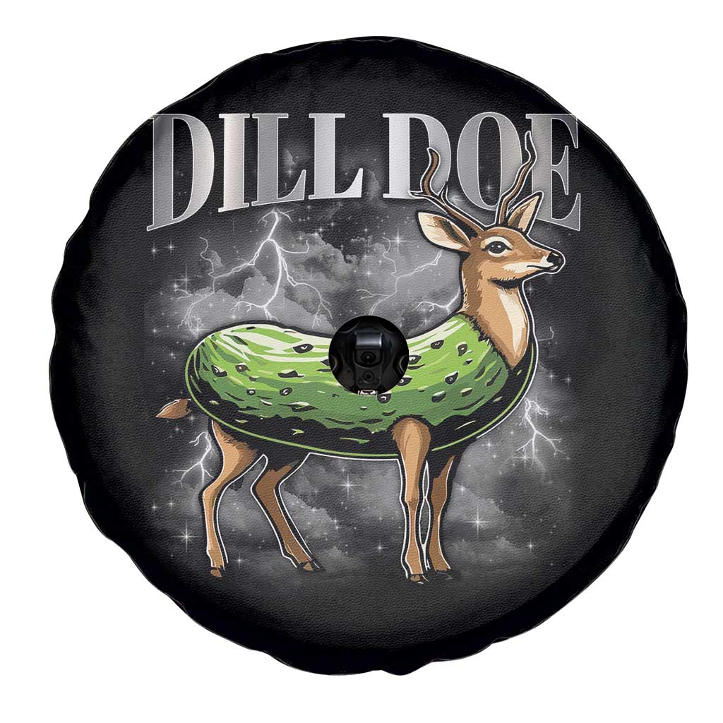 Dill Doe Spare Tire Cover Funny Adult Humor Pickle Deer Bootleg Graphic 90s TS10 Print Your Wear