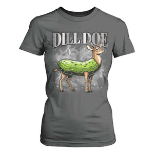 Dill Doe T Shirt For Women Funny Adult Humor Pickle Deer Bootleg Graphic 90s TS10 Dark Heather Print Your Wear