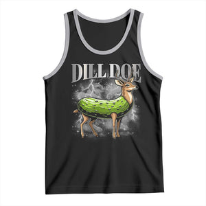 Dill Doe Tank Top Funny Adult Humor Pickle Deer Bootleg Graphic 90s TS10 Black Athletic Heather Print Your Wear