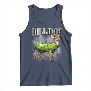 Dill Doe Tank Top Funny Adult Humor Pickle Deer Bootleg Graphic 90s TS10 Navy Print Your Wear