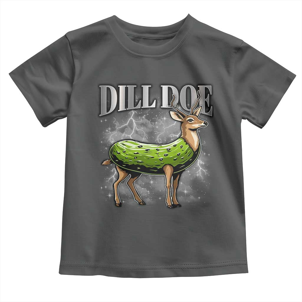 Dill Doe Toddler T Shirt Funny Adult Humor Pickle Deer Bootleg Graphic 90s TS10 Dark Heather Print Your Wear