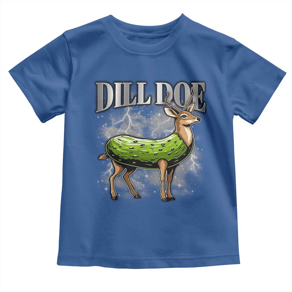 Dill Doe Toddler T Shirt Funny Adult Humor Pickle Deer Bootleg Graphic 90s TS10 Royal Blue Print Your Wear