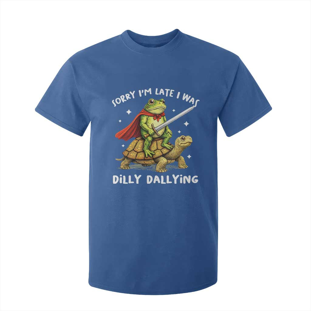 Silly Goose T Shirt For Kid Sorry Im Late I Was Dilly Dallying TS10 Royal Blue Print Your Wear