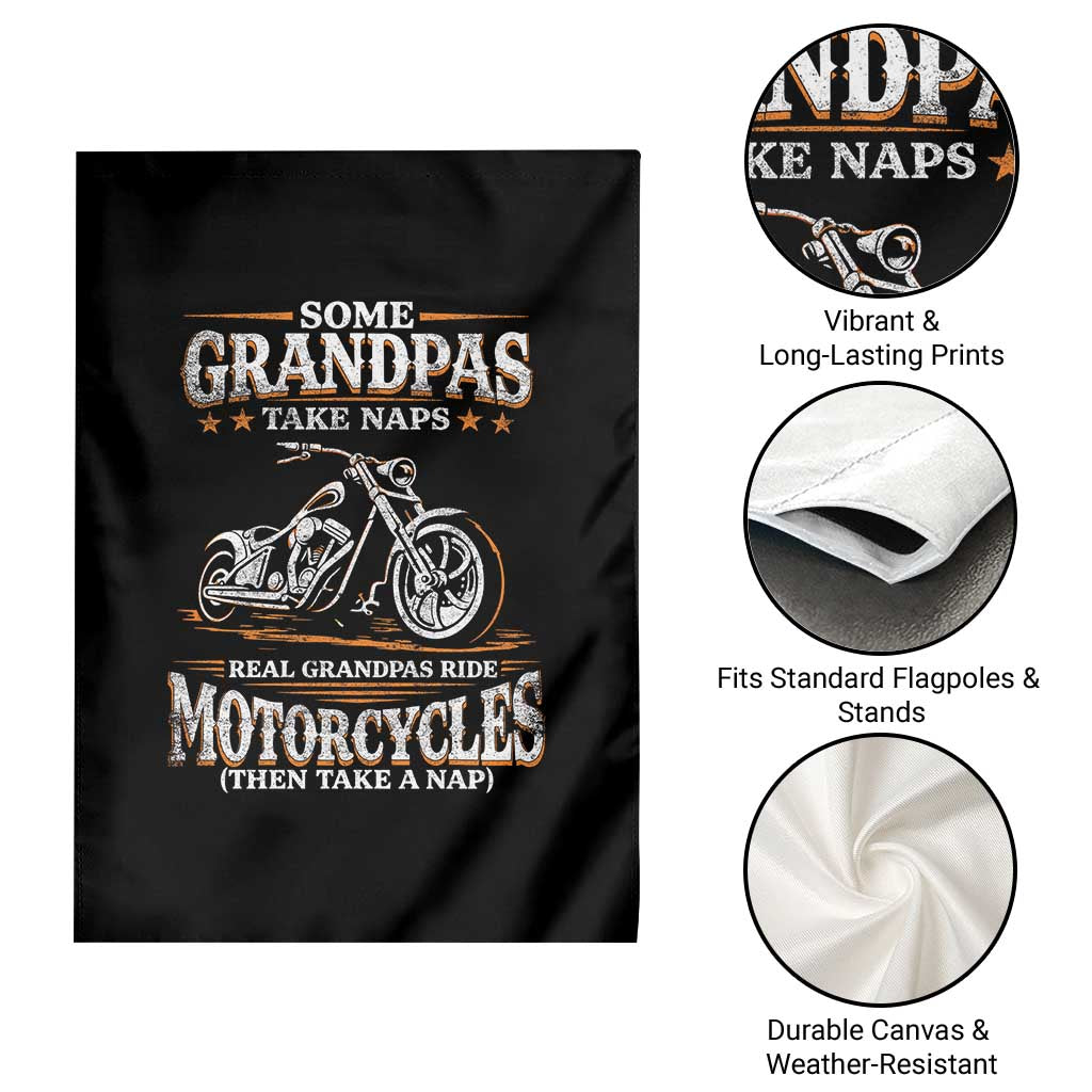 Biker Grandpa Garden Flag Some Grandpas Take Naps Real Grandpas Ride Motorcycles TS10 Print Your Wear