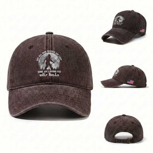 Not All Who Wander Are Lost Bigfoot Looking For Golf Balls Washed Cotton Baseball Cap Vintage Golfs Lover Sasquatch Golfing Full Moon TS10 Washed Cap Universal Fit Dark Brown Print Your Wear