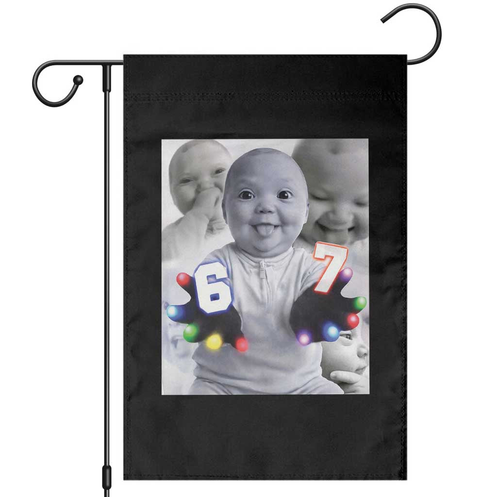 Gloving Niche 67 Ai Baby Meme Garden Flag Six Seven Hand Funny Laughing Baby TS10 Black Print Your Wear