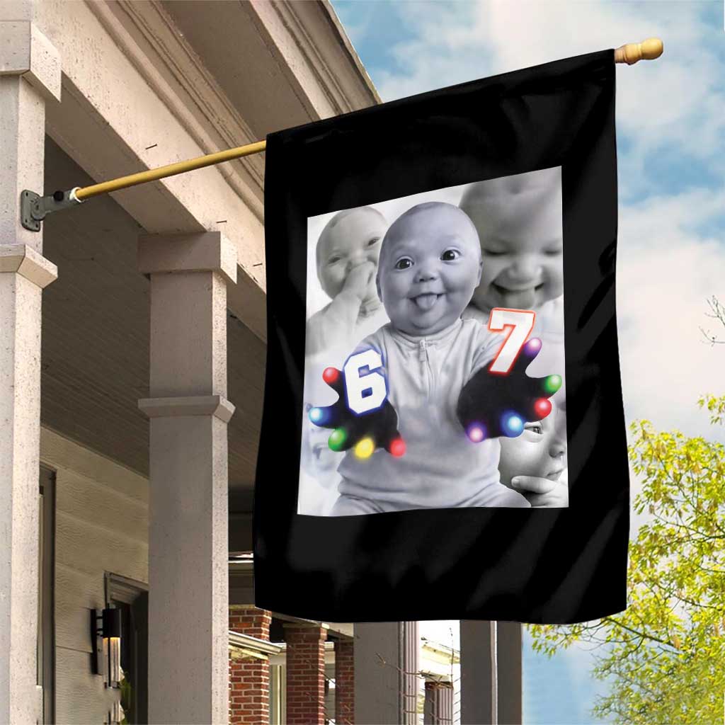 Gloving Niche 67 Ai Baby Meme Garden Flag Six Seven Hand Funny Laughing Baby TS10 Print Your Wear
