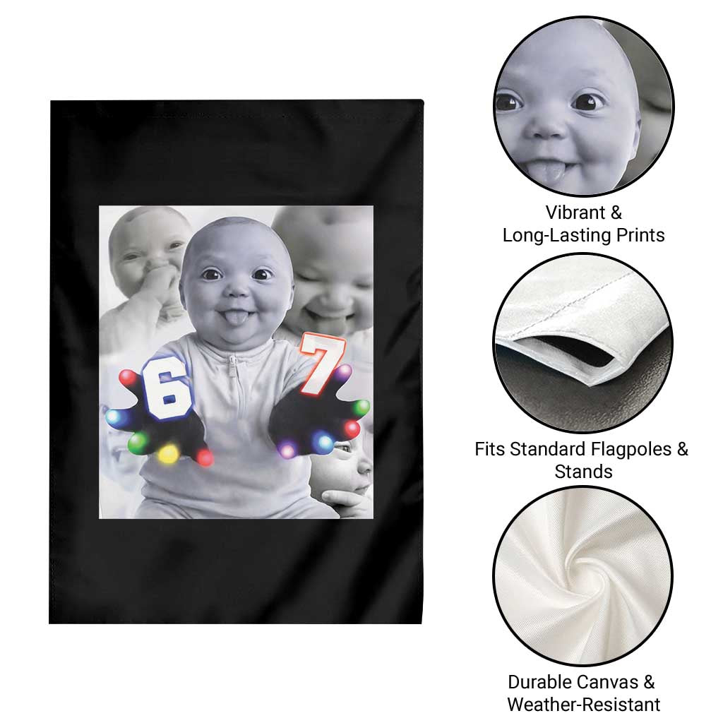Gloving Niche 67 Ai Baby Meme Garden Flag Six Seven Hand Funny Laughing Baby TS10 Print Your Wear