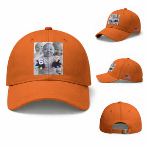 Gloving Niche 67 Ai Baby Meme Baseball Cap Six Seven Hand Funny Laughing Baby TS10 Baseball Cap Universal Fit Orange Print Your Wear