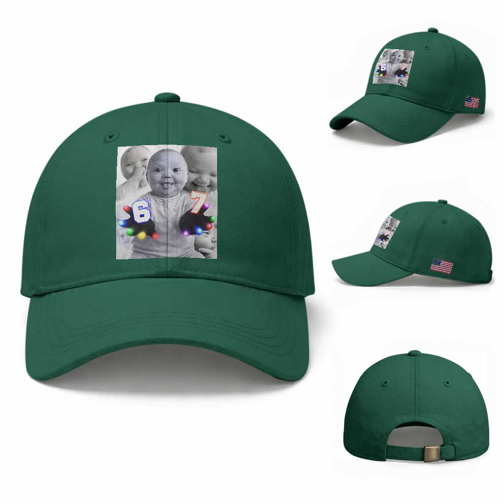 Gloving Niche 67 Ai Baby Meme Baseball Cap Six Seven Hand Funny Laughing Baby TS10 Baseball Cap Universal Fit Irish Green Print Your Wear