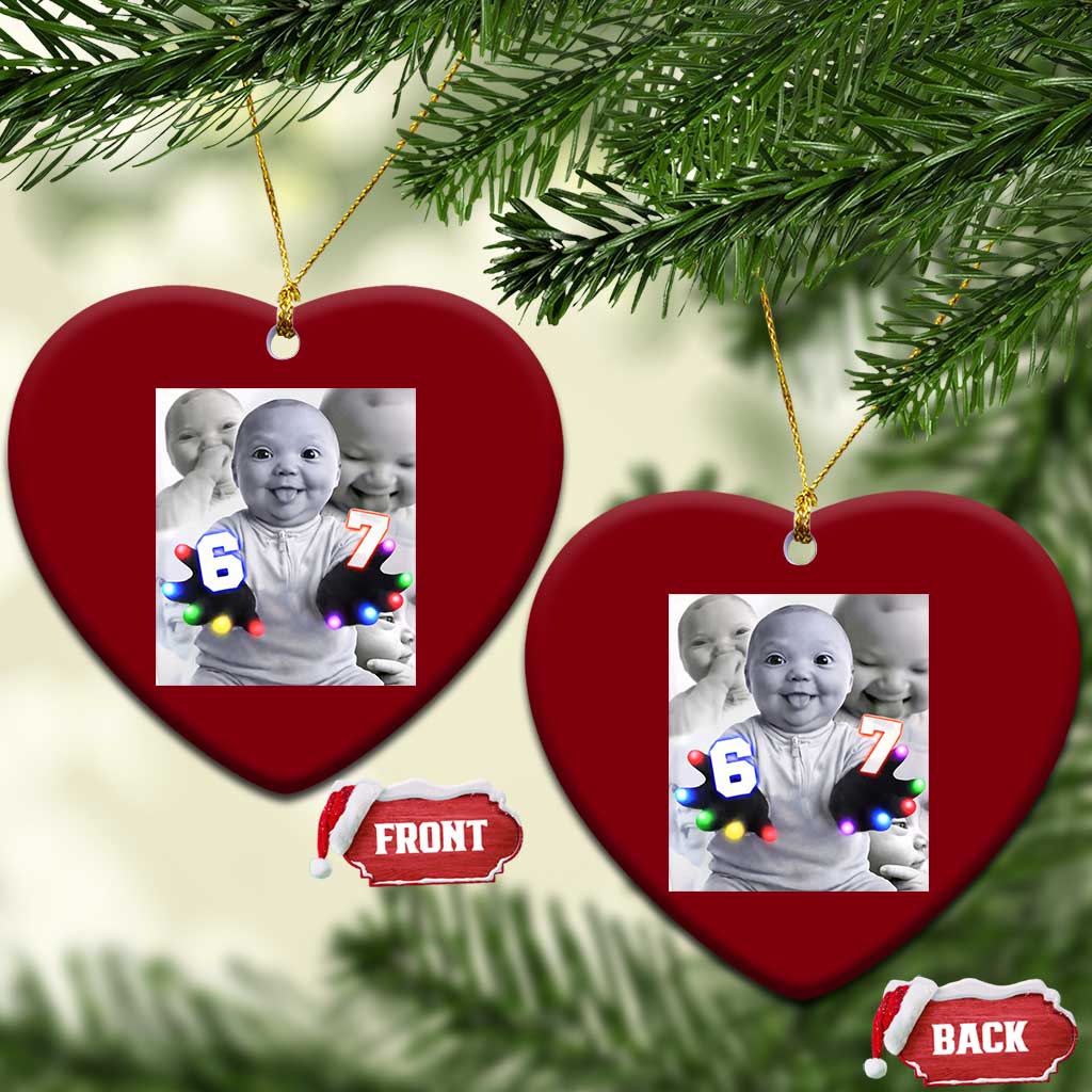 Gloving Niche 67 Ai Baby Meme Ceramic Ornament Six Seven Hand Funny Laughing Baby TS10 Print Your Wear