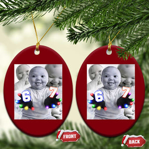Gloving Niche 67 Ai Baby Meme Ceramic Ornament Six Seven Hand Funny Laughing Baby TS10 Print Your Wear