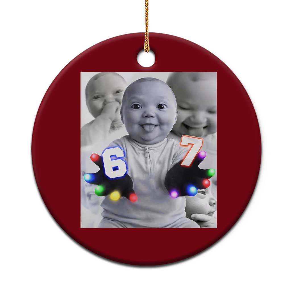 Gloving Niche 67 Ai Baby Meme Ceramic Ornament Six Seven Hand Funny Laughing Baby TS10 1pc Red Print Your Wear
