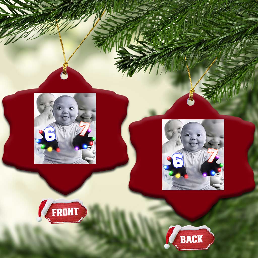 Gloving Niche 67 Ai Baby Meme Ceramic Ornament Six Seven Hand Funny Laughing Baby TS10 Print Your Wear