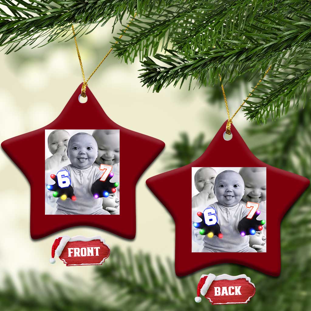 Gloving Niche 67 Ai Baby Meme Ceramic Ornament Six Seven Hand Funny Laughing Baby TS10 Print Your Wear