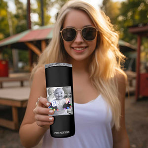Gloving Niche 67 Ai Baby Meme Skinny Tumbler Six Seven Hand Funny Laughing Baby TS10 Print Your Wear