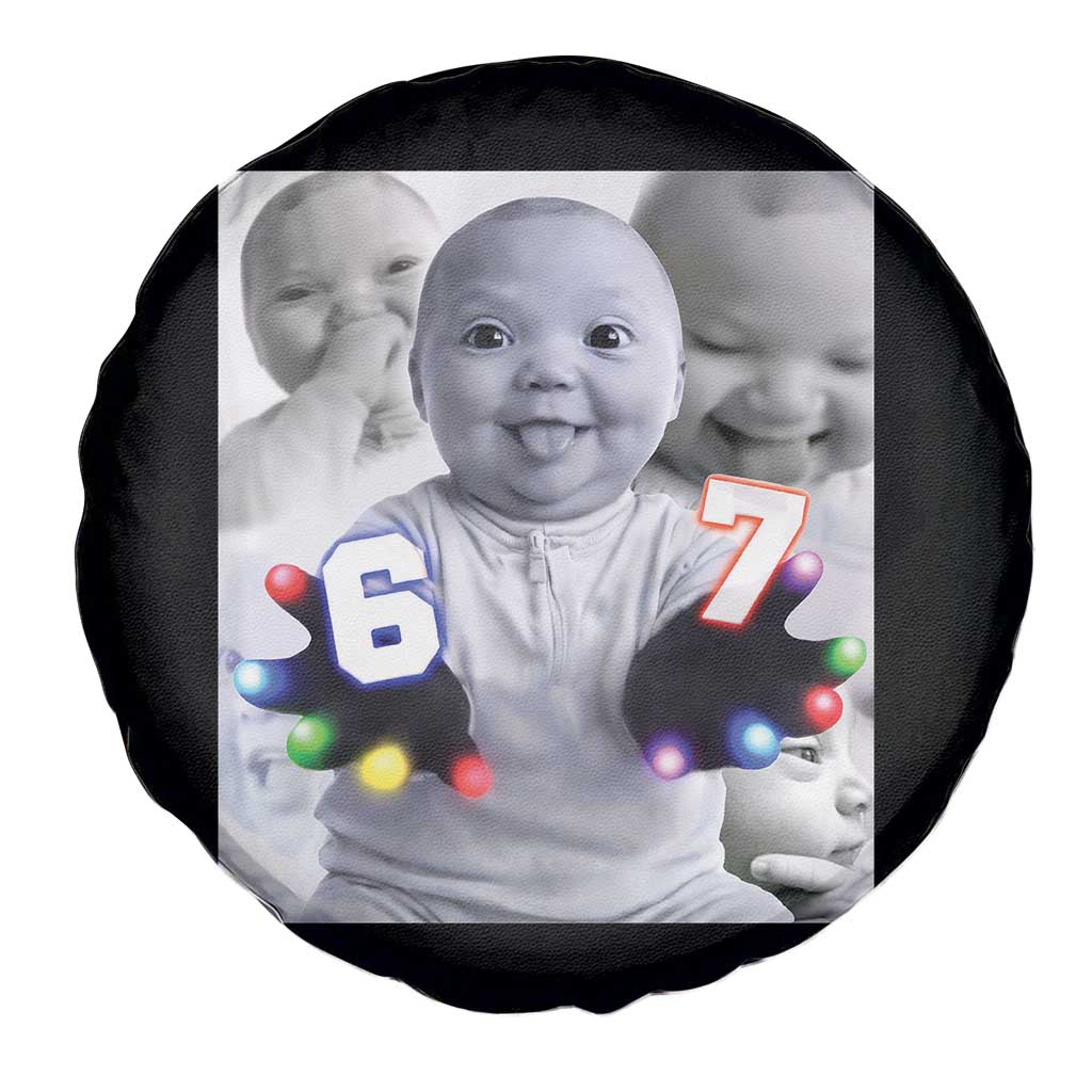Gloving Niche 67 Ai Baby Meme Spare Tire Cover Six Seven Hand Funny Laughing Baby TS10 Print Your Wear
