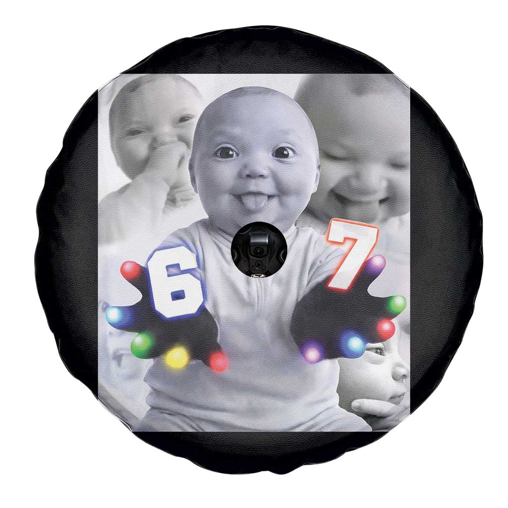 Gloving Niche 67 Ai Baby Meme Spare Tire Cover Six Seven Hand Funny Laughing Baby TS10 Print Your Wear
