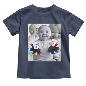 Gloving Niche 67 Ai Baby Meme Toddler T Shirt Six Seven Hand Funny Laughing Baby TS10 Navy Print Your Wear