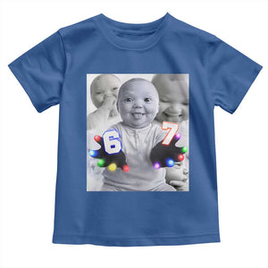 Gloving Niche 67 Ai Baby Meme Toddler T Shirt Six Seven Hand Funny Laughing Baby TS10 Royal Blue Print Your Wear