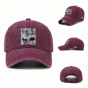 Gloving Niche 67 Ai Baby Meme Washed Cotton Baseball Cap Six Seven Hand Funny Laughing Baby TS10 Washed Cap Universal Fit Burgundy Print Your Wear