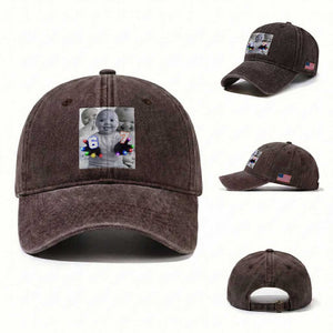 Gloving Niche 67 Ai Baby Meme Washed Cotton Baseball Cap Six Seven Hand Funny Laughing Baby TS10 Washed Cap Universal Fit Dark Brown Print Your Wear