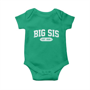 Big Sis Est 2026 Baby Onesie Big Sister Baby Announcement