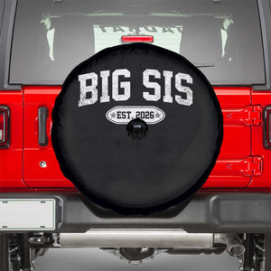 Big Sis Est 2026 Spare Tire Cover Big Sister Baby Announcement