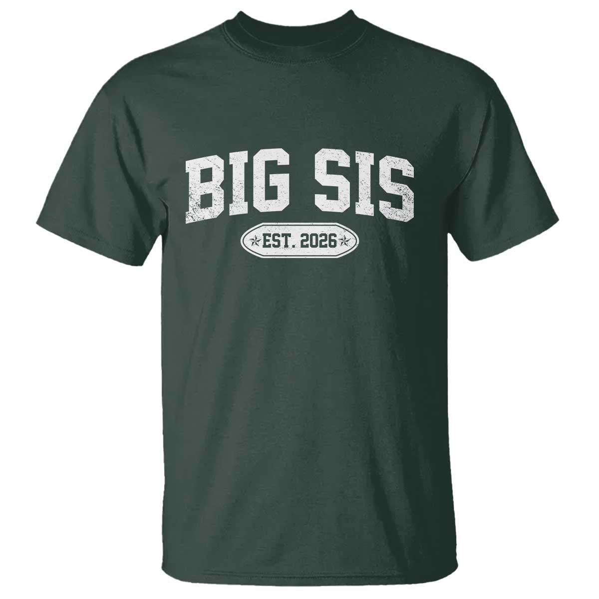 Big Sis Est 2026 T Shirt Big Sister Baby Announcement