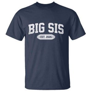 Big Sis Est 2026 T Shirt Big Sister Baby Announcement