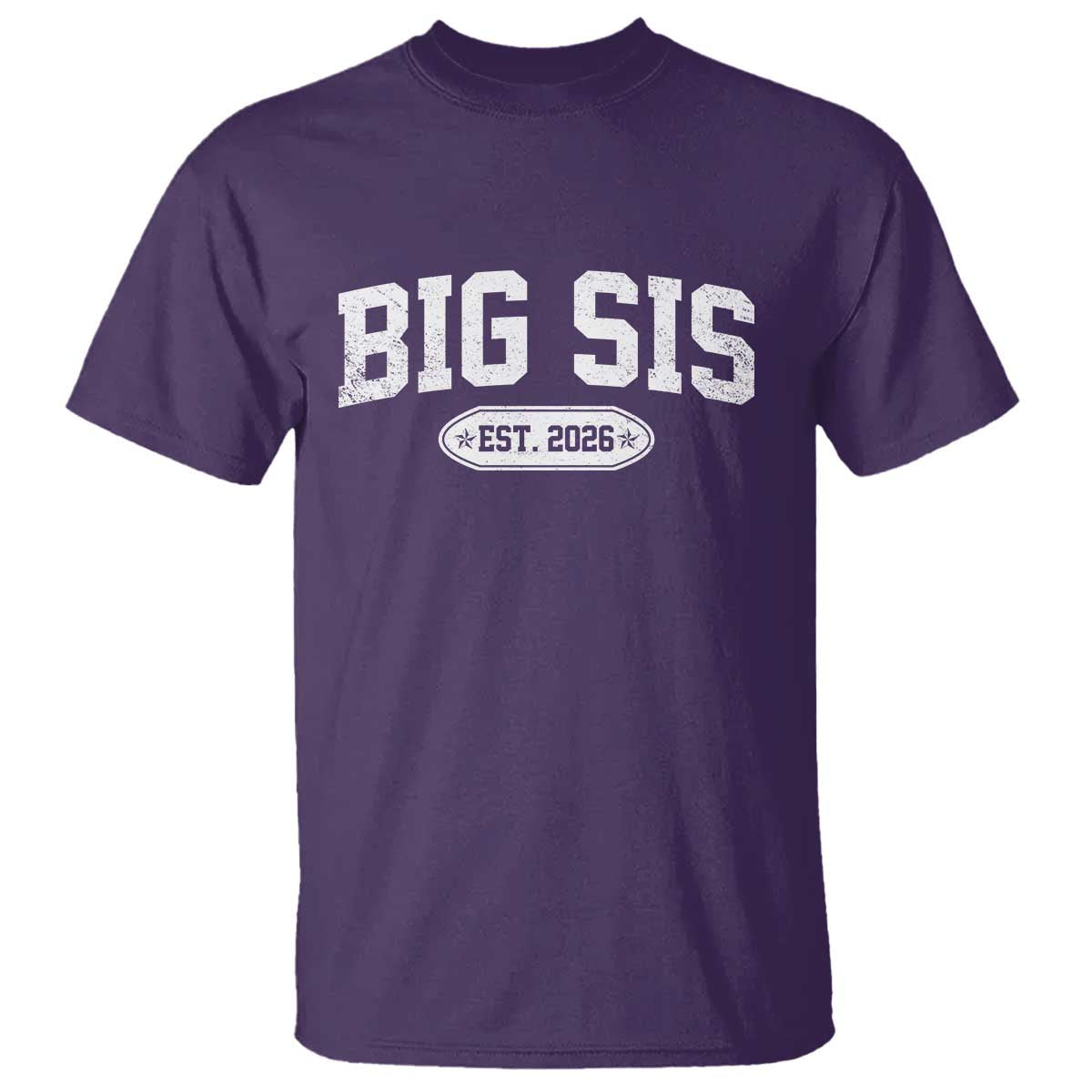 Big Sis Est 2026 T Shirt Big Sister Baby Announcement