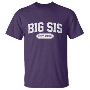 Big Sis Est 2026 T Shirt Big Sister Baby Announcement
