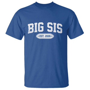 Big Sis Est 2026 T Shirt Big Sister Baby Announcement
