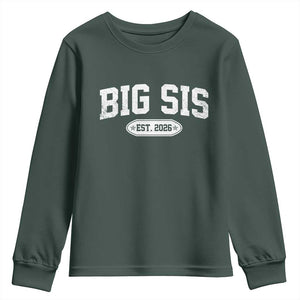 Big Sis Est 2026 Youth Sweatshirt Big Sister Baby Announcement