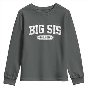 Big Sis Est 2026 Youth Sweatshirt Big Sister Baby Announcement