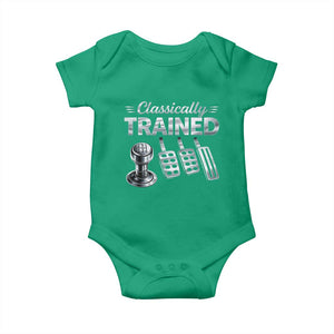 Classically Trained Baby Onesie Dimmer Manual Transmission Car Humor Pedals Driving TS10 Irish Green Print Your Wear