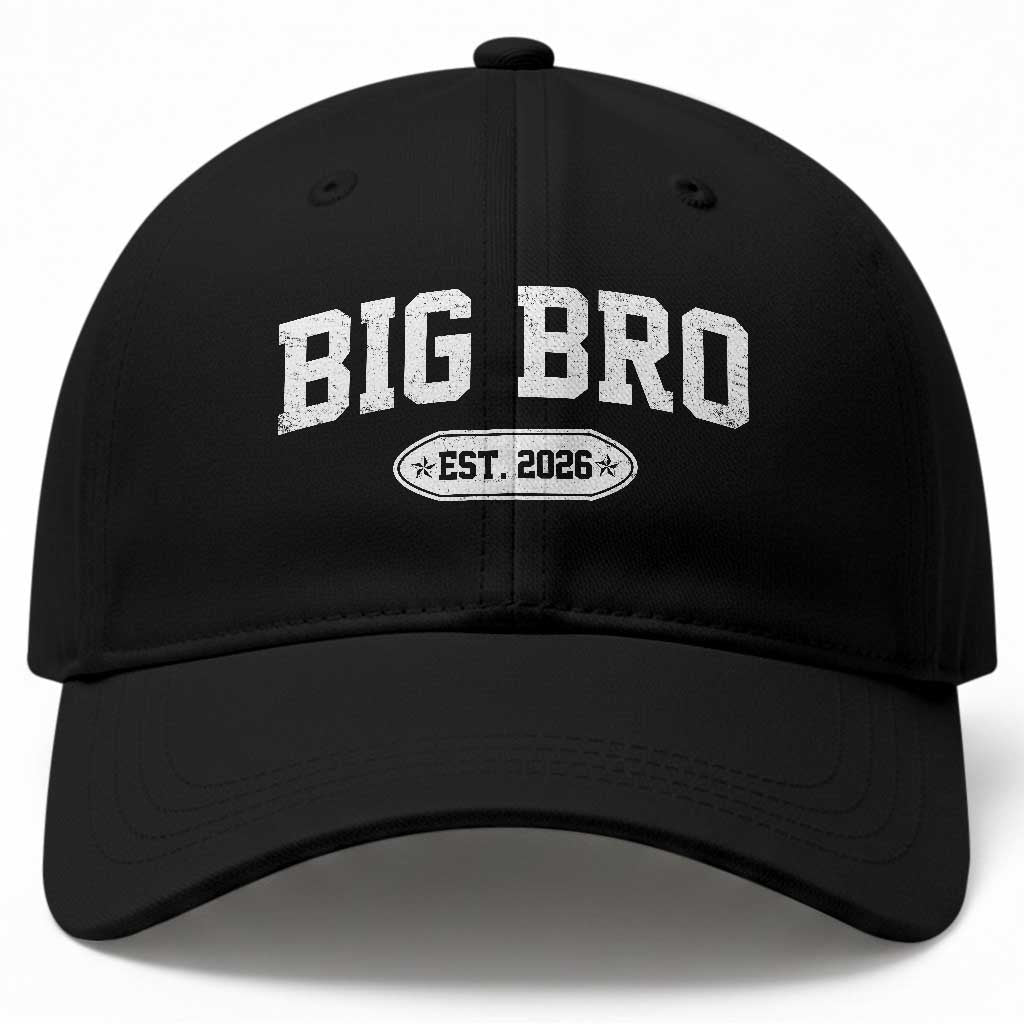 Big Bro Est 2026 Baseball Cap Big Brother Baby Announcement