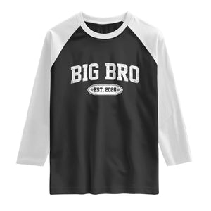 Big Bro Est 2026 Raglan Shirt Big Brother Baby Announcement