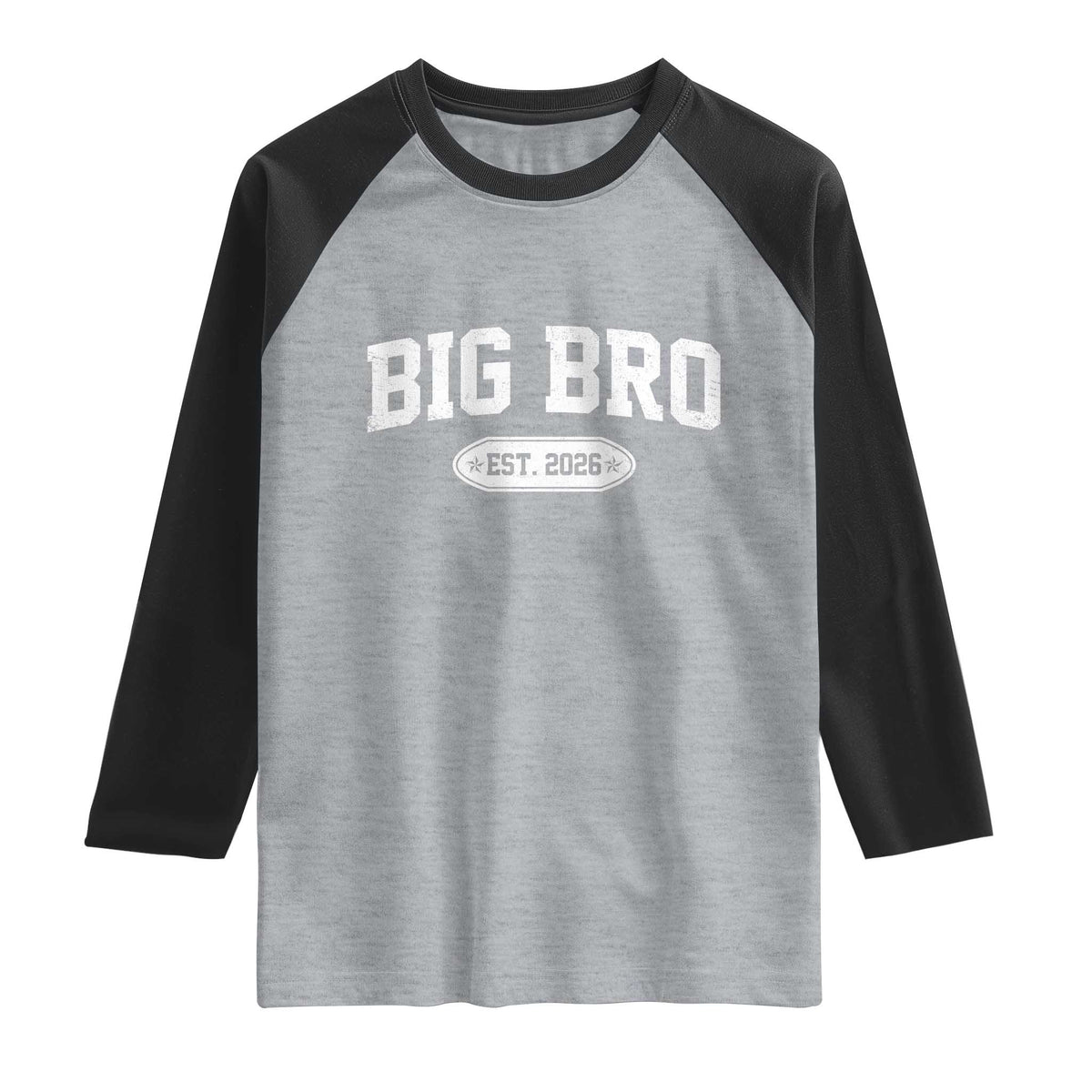 Big Bro Est 2026 Raglan Shirt Big Brother Baby Announcement