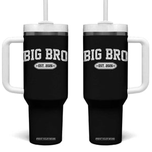 Big Bro Est 2026 Tumbler With Handle Big Brother Baby Announcement