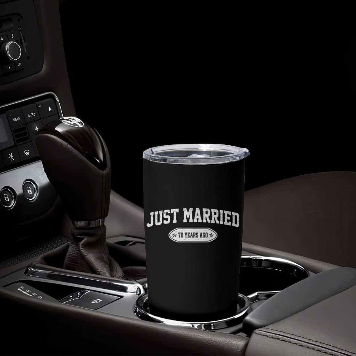Just Married 70 Years Ago Tumbler Cup 70th Wedding Anniversary Matching TS10 Print Your Wear