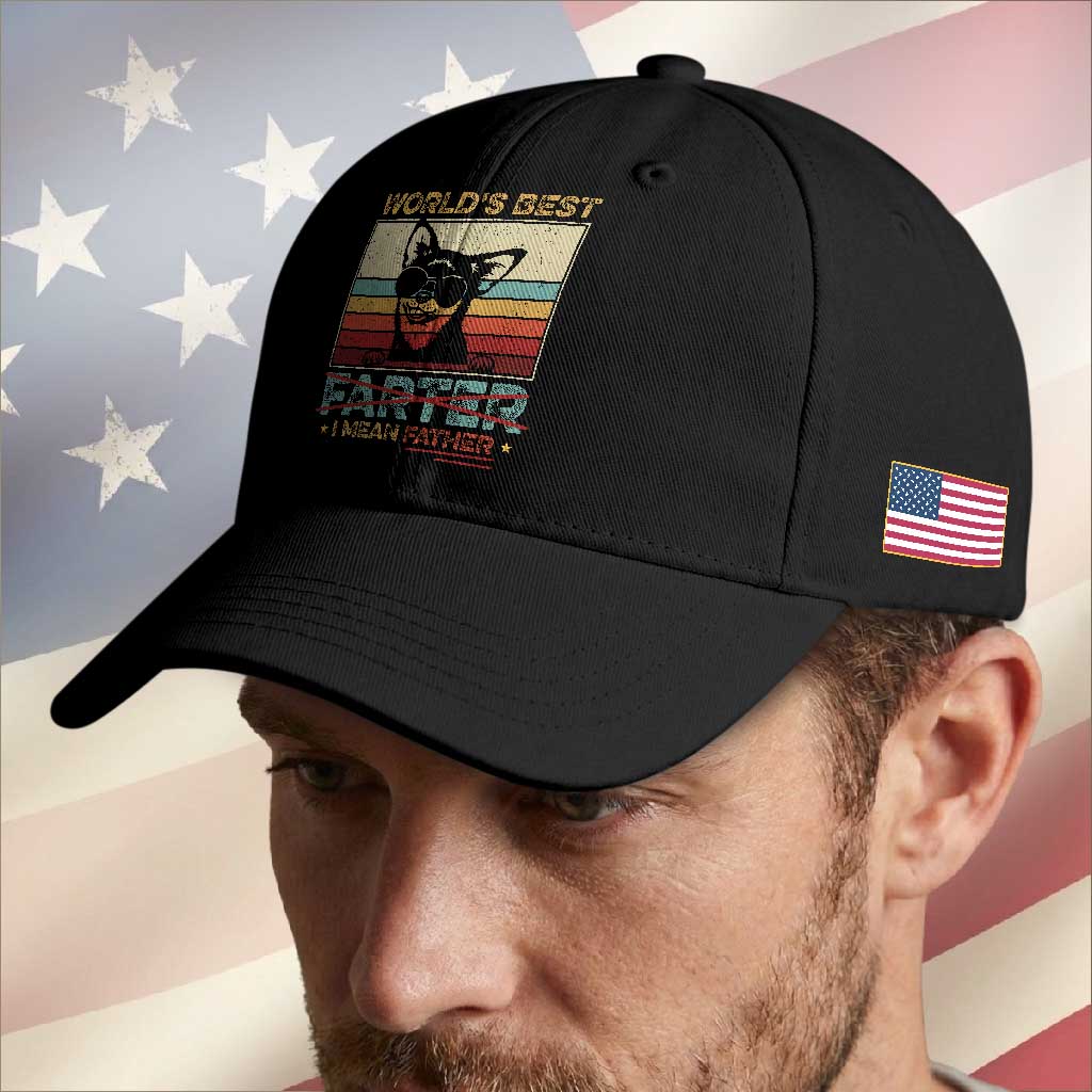 Funny Dad Dog Baseball Cap Fathers Day World's Best Farter I Mean Father TS10 Print Your Wear