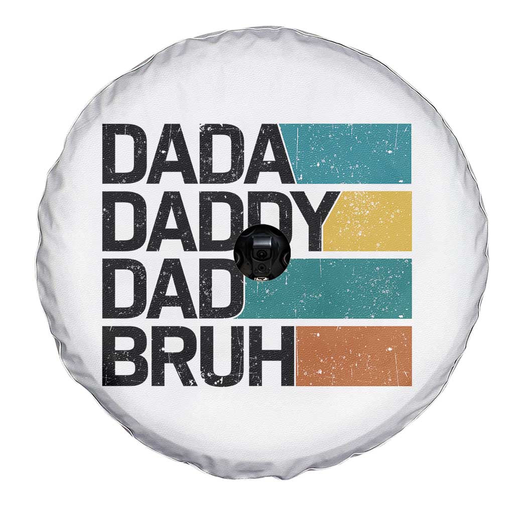 Dada Daddy Dad Bruh Spare Tire Cover Funny Fathers Day Bruh TS10 Print Your Wear