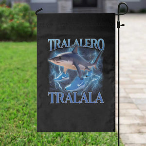 Tralalero Tralala Shark Garden Flag Funny Internet Brainrot Memes Gen Alpha TS10 Print Your Wear