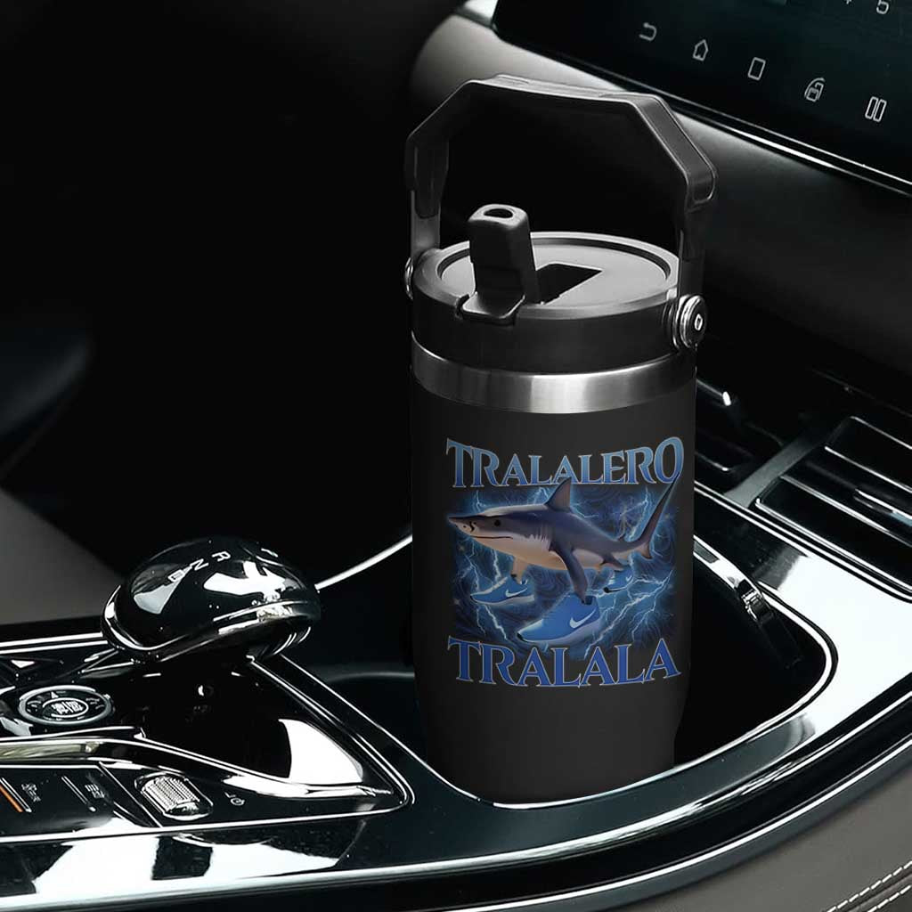 Tralalero Tralala Shark Flip Straw Tumbler Funny Internet Brainrot Memes Gen Alpha TS10 Print Your Wear