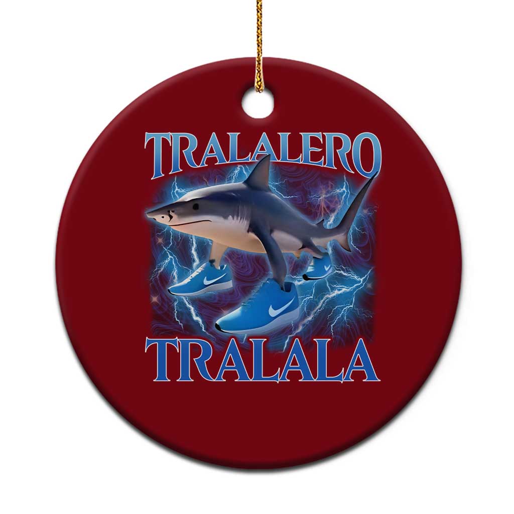 Tralalero Tralala Shark Ceramic Ornament Funny Internet Brainrot Memes Gen Alpha TS10 1pc Red Print Your Wear